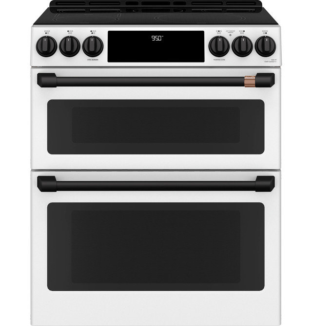 Unique Classic Retro 30 inch 3.9 cu/ft Freestanding 5-Element Cooktop Electric Range with Convection Oven, White