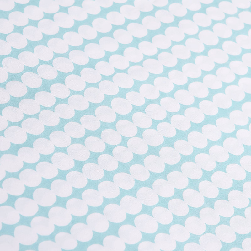 Pikku Rasymatto Blue Cotton Percale Queen Sheet Set