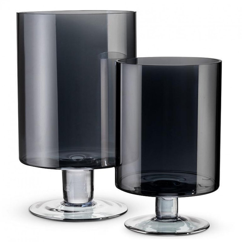 Grand porte-bougie ouragan irisé, 10'' H x 6'' W x 6'' D