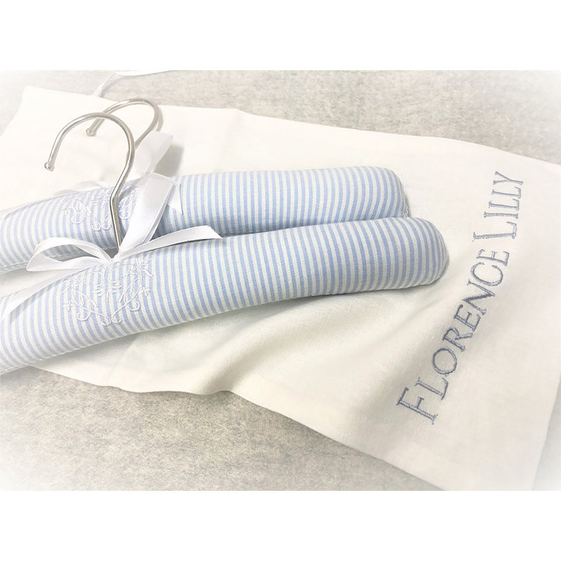 Metal Non-Slip Standard Hanger for Delicates, Blue