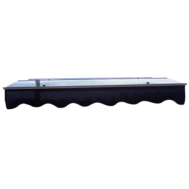 Door Window Awning - 59"x34" Polycarbonate & Aluminum Alloy Heat , Heavy-duty, Protection Rust- Brackets Wind Uv50