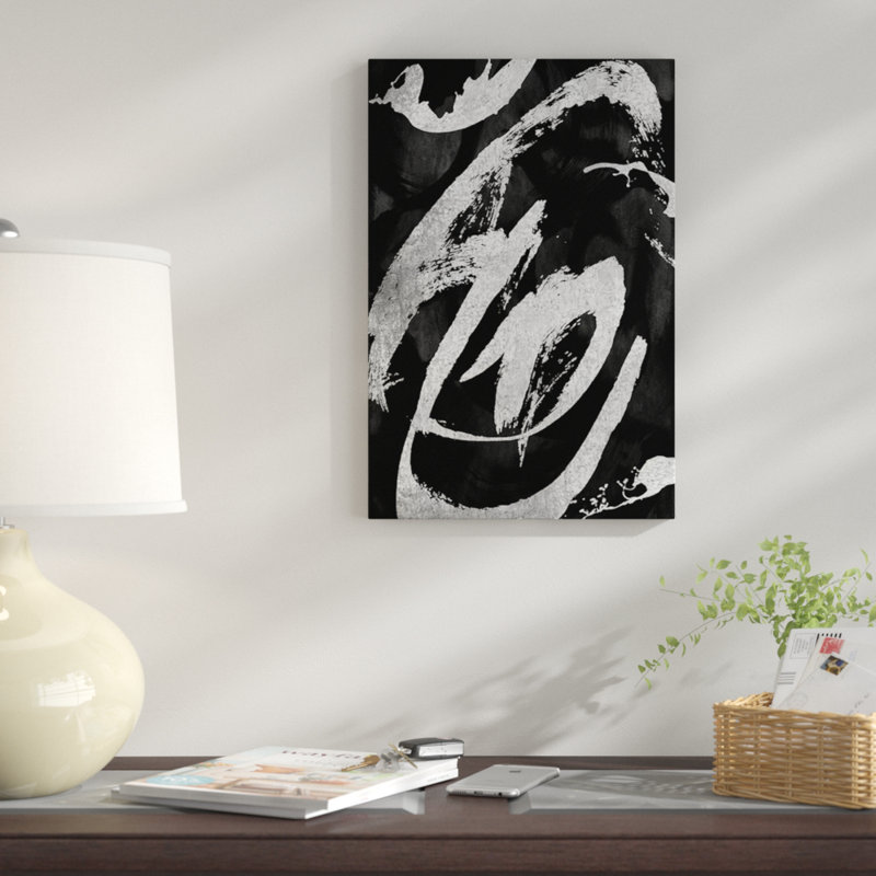 « rambunctious silver ii », reproduction sur toile, H 40 po x l 26 po x P 1,5 po, Pas de tapis, Toile tendue