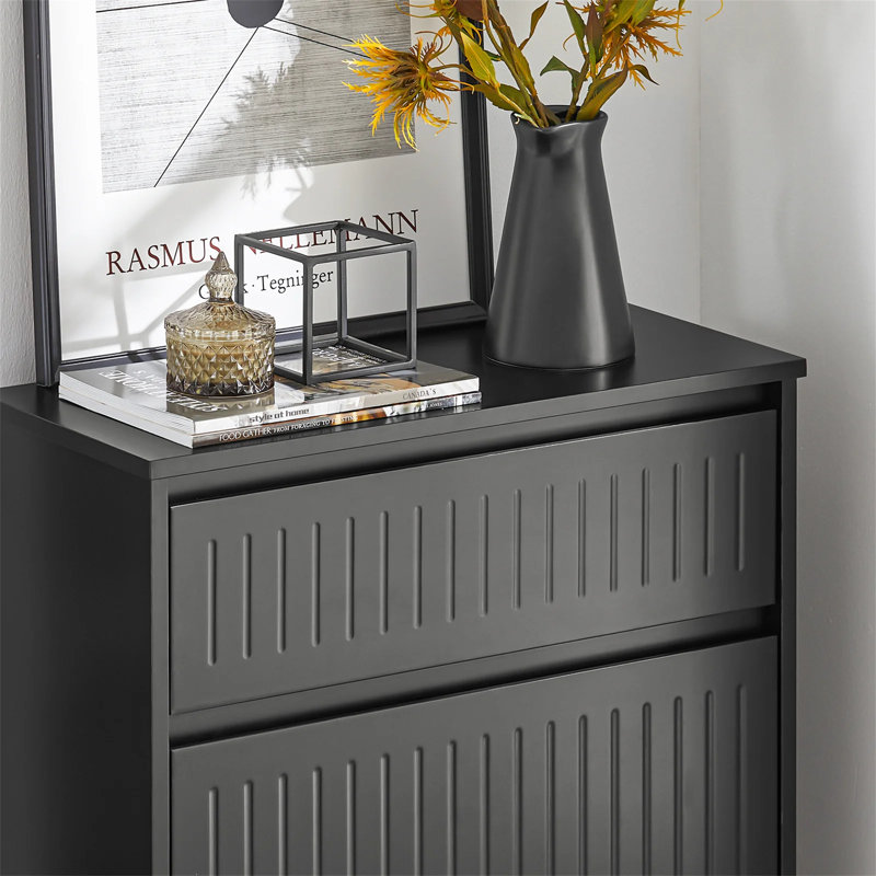 Shoe Storage Cabinet, Black
