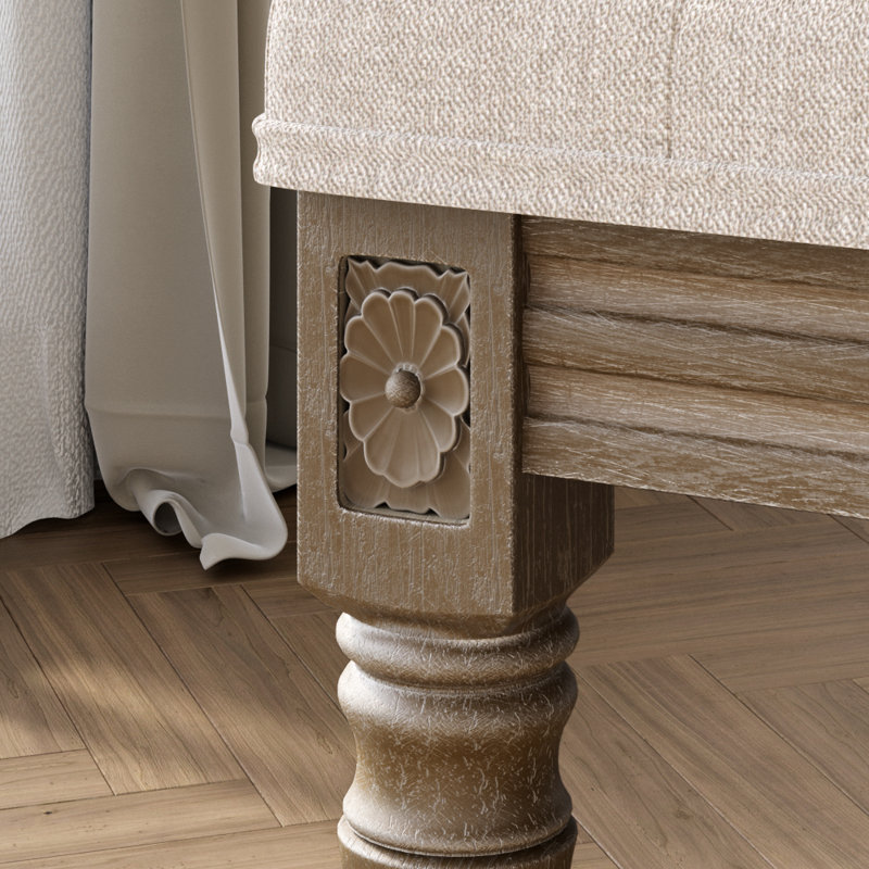 Banc en bois Mundubbera, H 18,5 po x l 31,5 po x P 16,93 po
