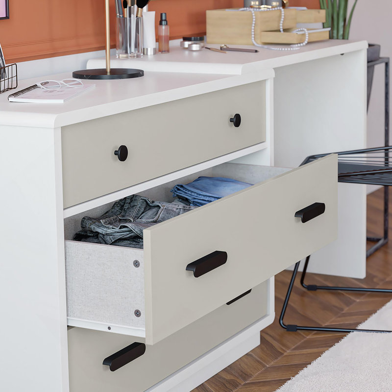 Commode de chambre à coucher avec 3 tiroirs