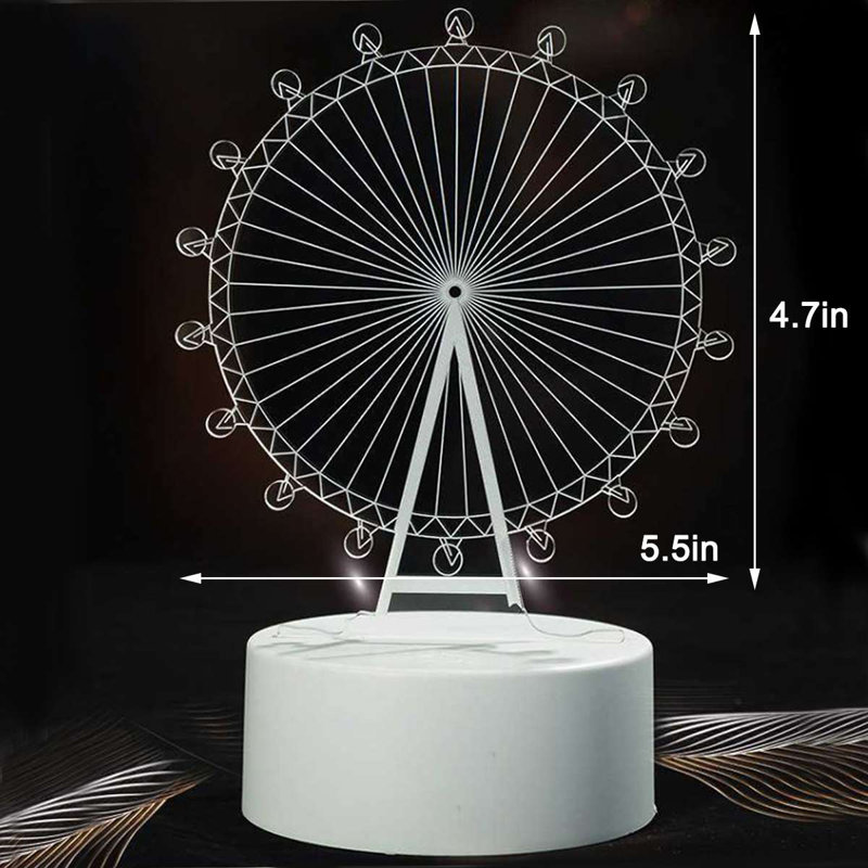 3D Ferris Wheel Night Light