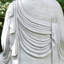Statue de Bouddha méditant surdimensionnée 29,5 "de haut MGO - Blanc-1553697127