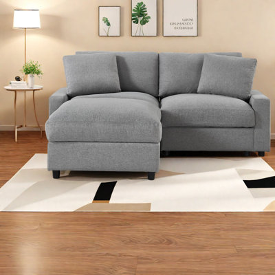 Modulaires modulaires peu encombrants, polyester gris, style moderne pour le salon