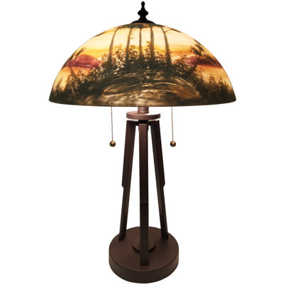 Lampe de table en verre peint à la main Fine Art Lighting Lake Design