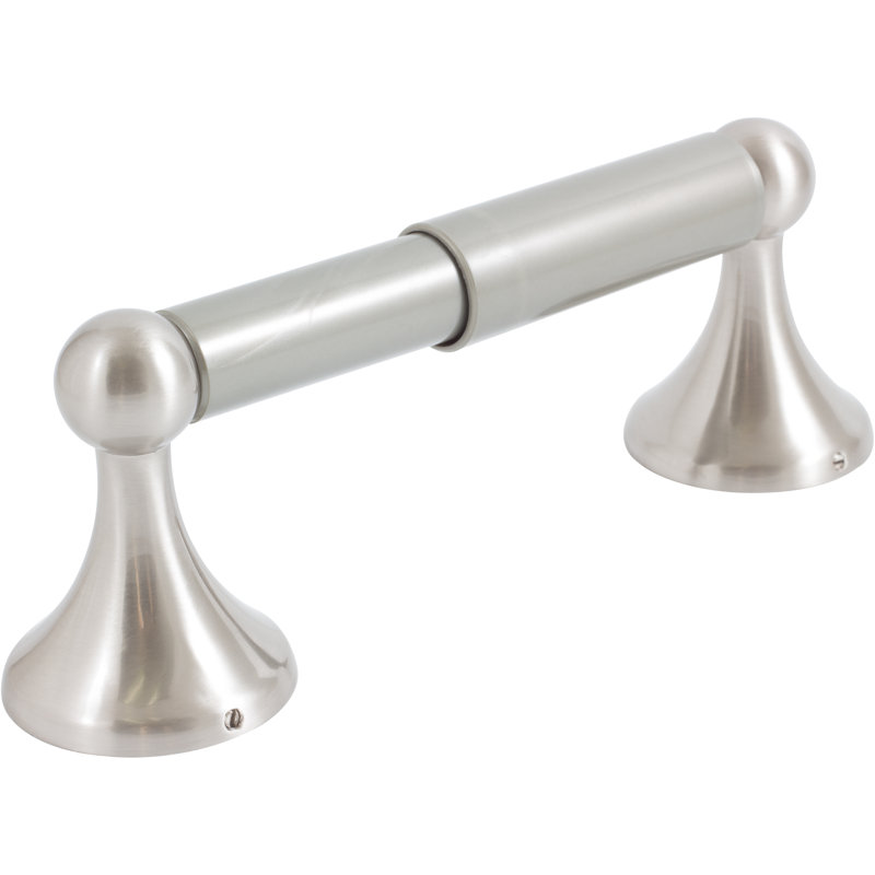 Coastal Wall Mounted Toilet Paper Holder, Satin Nickel
