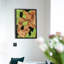 3 pièces d'art mural en mousse naturelle préservée avec bois naturel, présentant des motifs de grain uniques, un décor rectangulaire rustique fabriqué à la main, 12 x 16 po, idéal pour le salon, la chambre à coucher ou le bureau