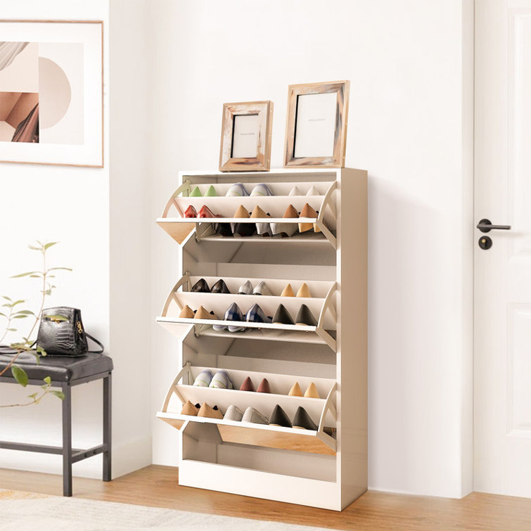 Hokku Designs 24 Pair Shoe Storage Cabinet - Wayfair Canada