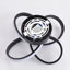 Janyia 1 - Light 31cm Chrome Geometric LED Flush Mount-1688583968