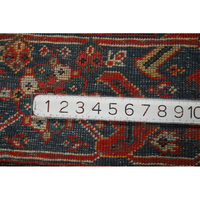 Tapis traditionnel à teinture végétale pré-1900 9 x 12