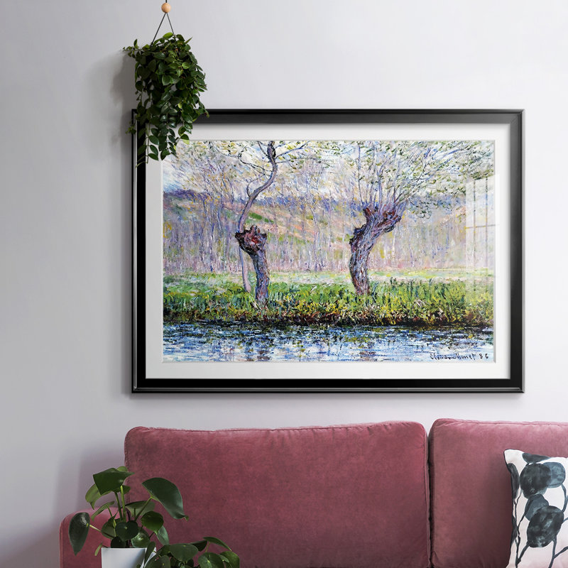 Saules au printemps, 1886, Noir, H 30 po x l 44 po x P 1,5 po