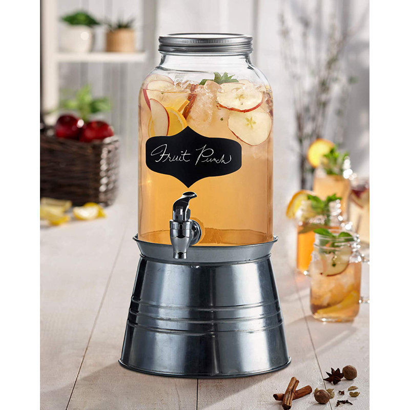 Kujawa 128oz. Glass Beverage Dispenser