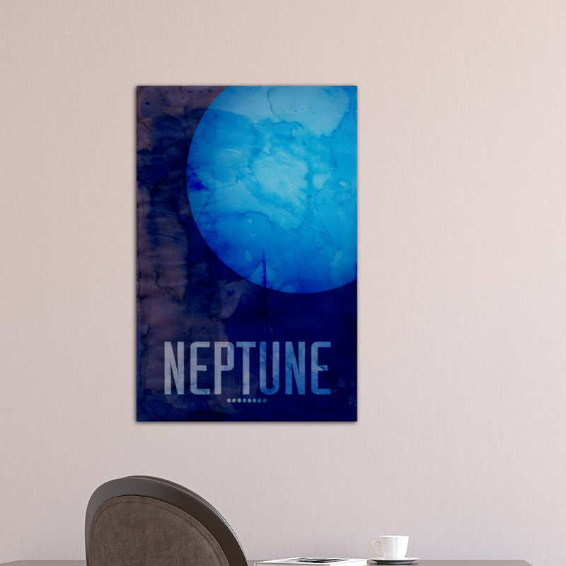 « the planet neptune »-impression sur toile sans cadre Michael Tompsett, H 40 po x l 26 po x P 1,5 po, Pas de tapis