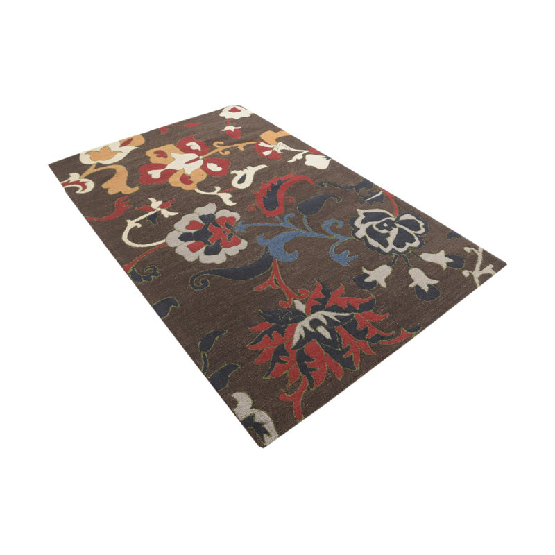 5x8 Pimentel Dark Brown Rug