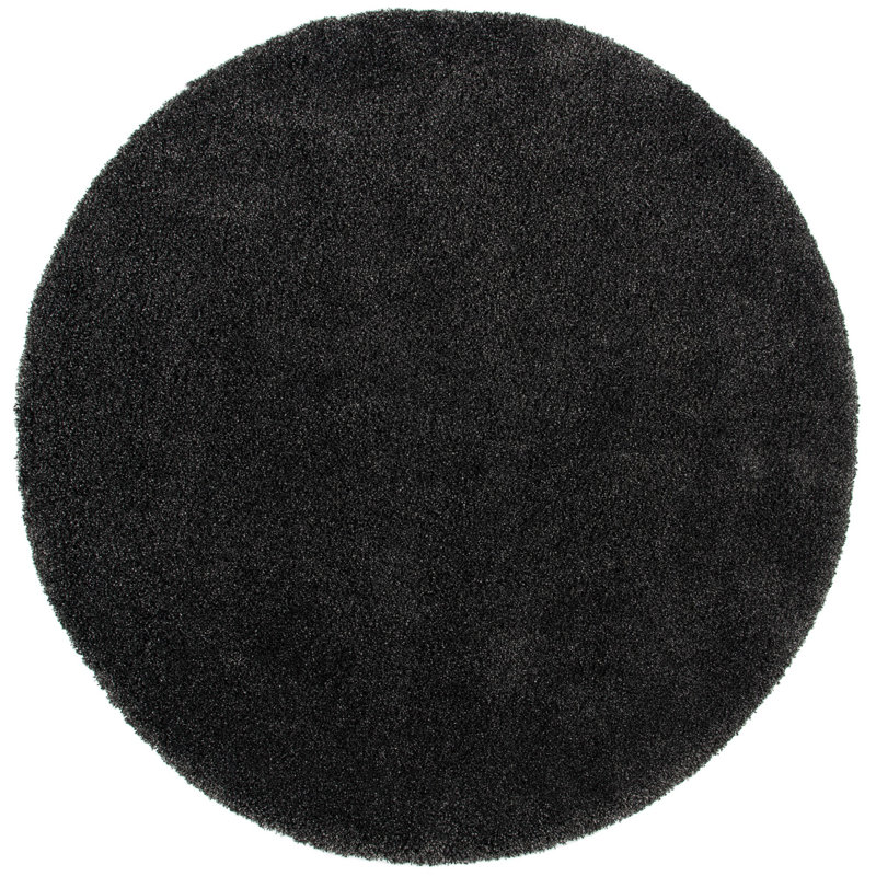 Eastridge Dark Gray Area Rug, Round 9'
