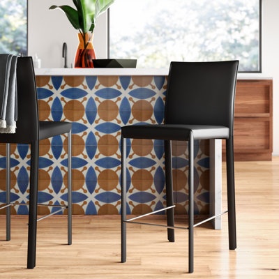 Gilson Upholstered Faux Leather Counter Stool