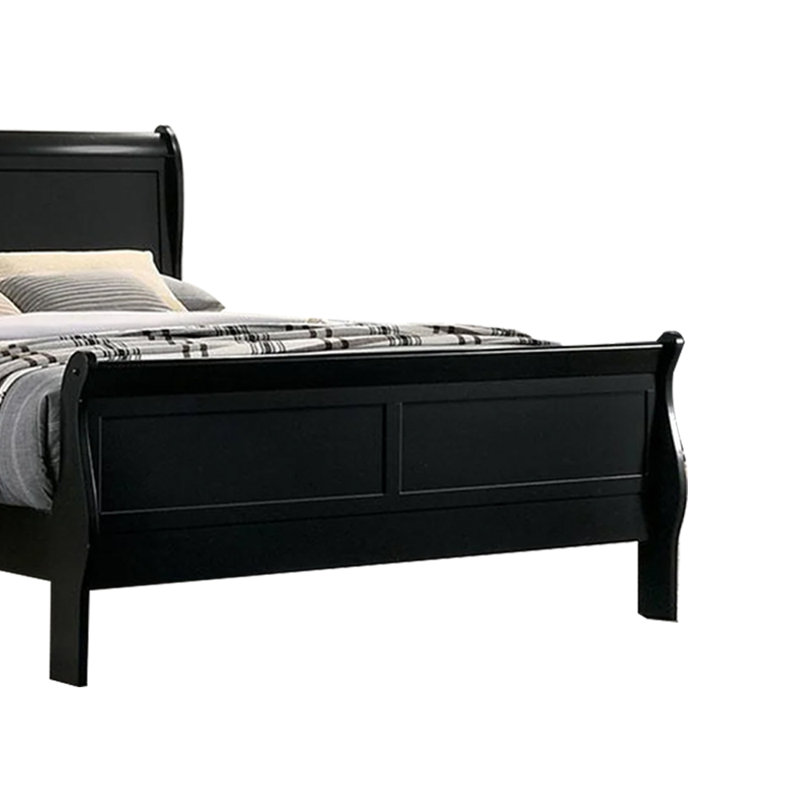 Allard Wood Bed, Black, King