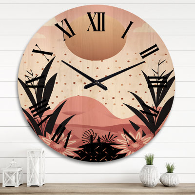 Horloge murale abstraite Serene