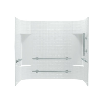 Paroi de douche à trois panneaux H 56 po x P 30 po Accord