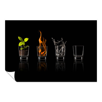 Elements 1 Piece Wrapped Canvas Wall Art