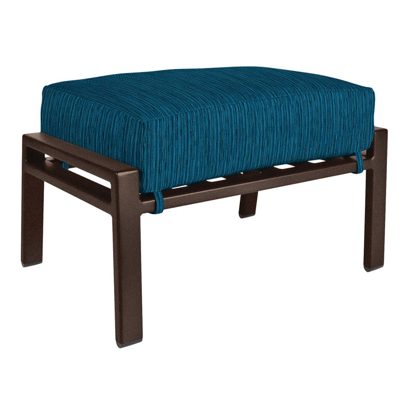 Aris Outdoor Ottoman, Copper Creek, Cast Lagoon