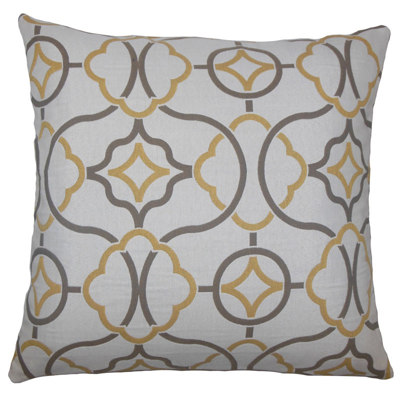 Coussin fearghus géométrique, H 18 po x l 18 po x P 5 po, Grès