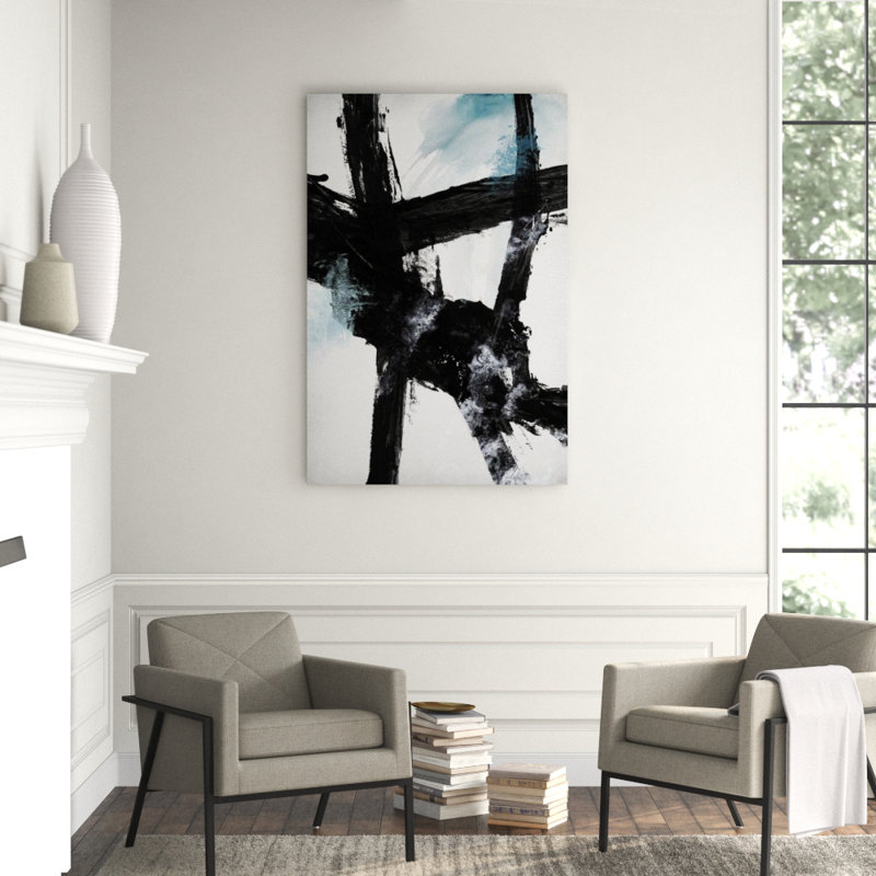 Composition With Teal I Print by Mari Urasawa, Outdoor, 60" H x 40" W