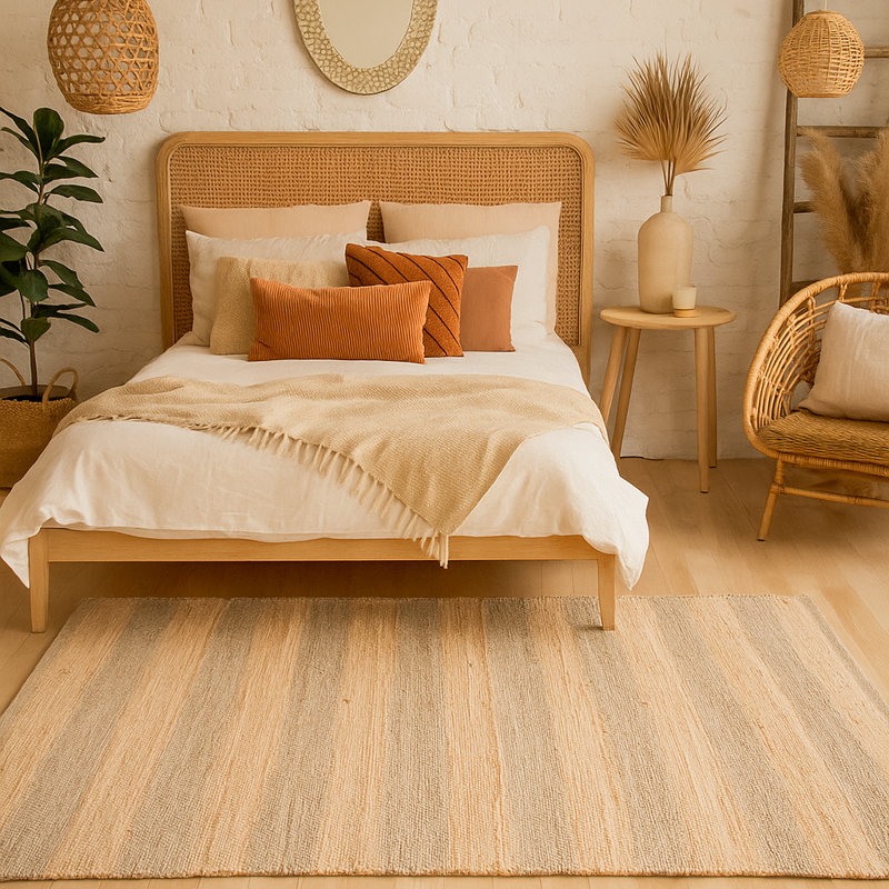 Tapis en jute naturel, Rectangulaire 8 pi x 10 pi