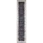 Hand-Knotted High-Quality Black and Ivory Runner