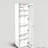 Tall Display Cabinet With 6 Shelves And 1 Glass Door