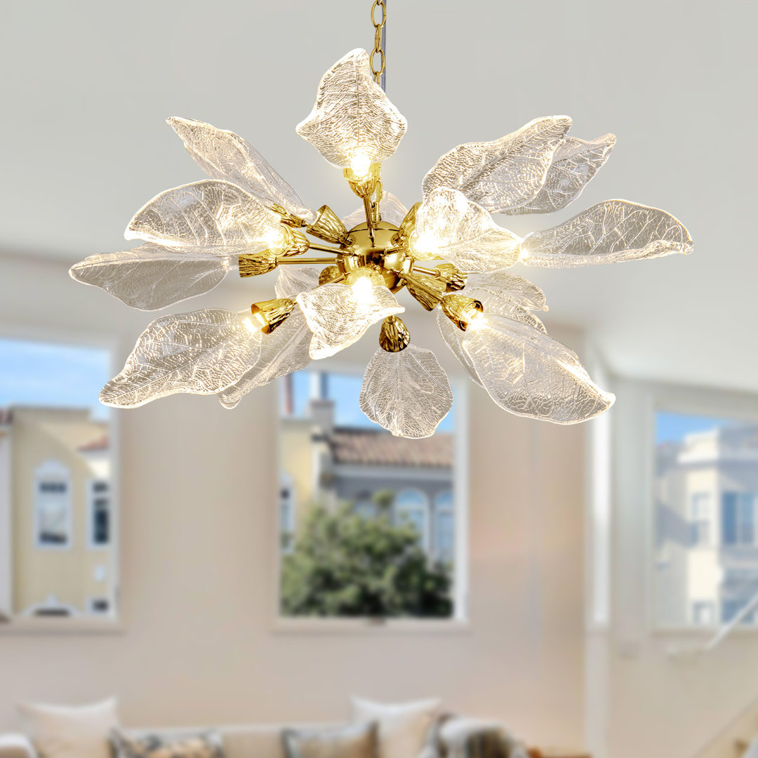 18-Light Modern Dimmable LED Chandeliers for Dining Room House of Hampton® 