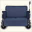 Chariot pliant 3-en-1 avec banquette - capacité de 500 lb de pneus de plage de 9 po x 4 po pour le camping et la plage-123511195