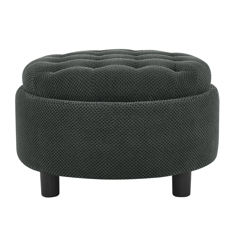 Repose-pieds rembourré avec plateau amovible, Grey