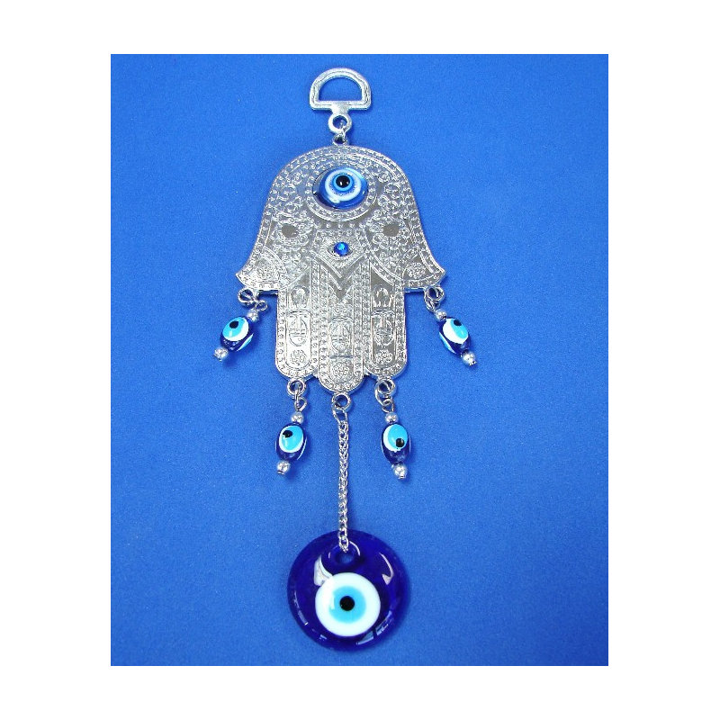 Décoration murale Hamsa aux yeux mauvais - Amulette de protection