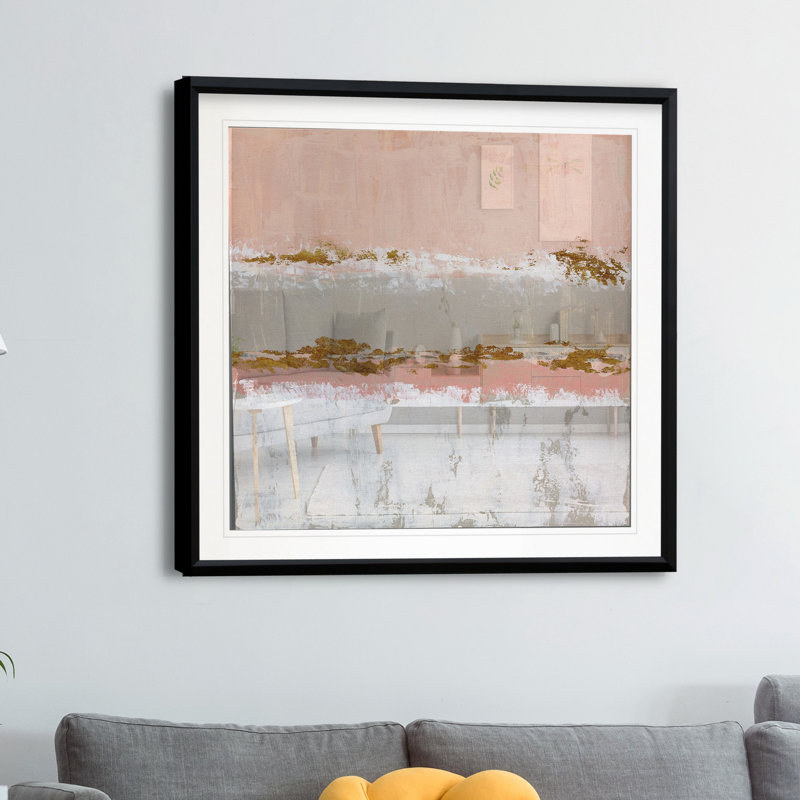 Sedona Sunset - impression, H 26,5 po x l 26,5 po x P 1,5 po, Cadre plastique noir