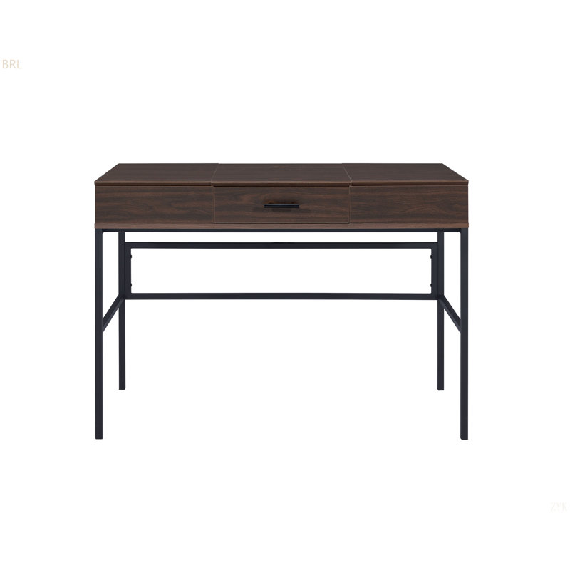 Writing Desk With STORAGE W/USB, Oak