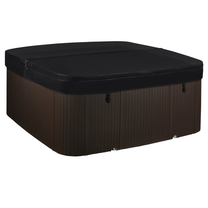 Lifesmart Spas LS450DX 110 Volt 7-Person 22-Jet Square Plug and Play Hot Tub with Ozonator
