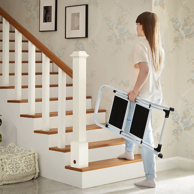 2 - Step Steel Folding Step Ladder, 20 cm H x 30 cm W
