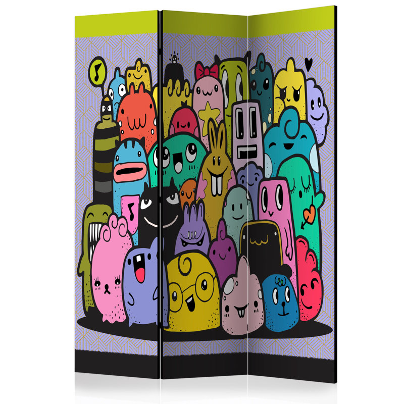 135 cm W x 172 cm H 3 - Panel Folding Room Divider