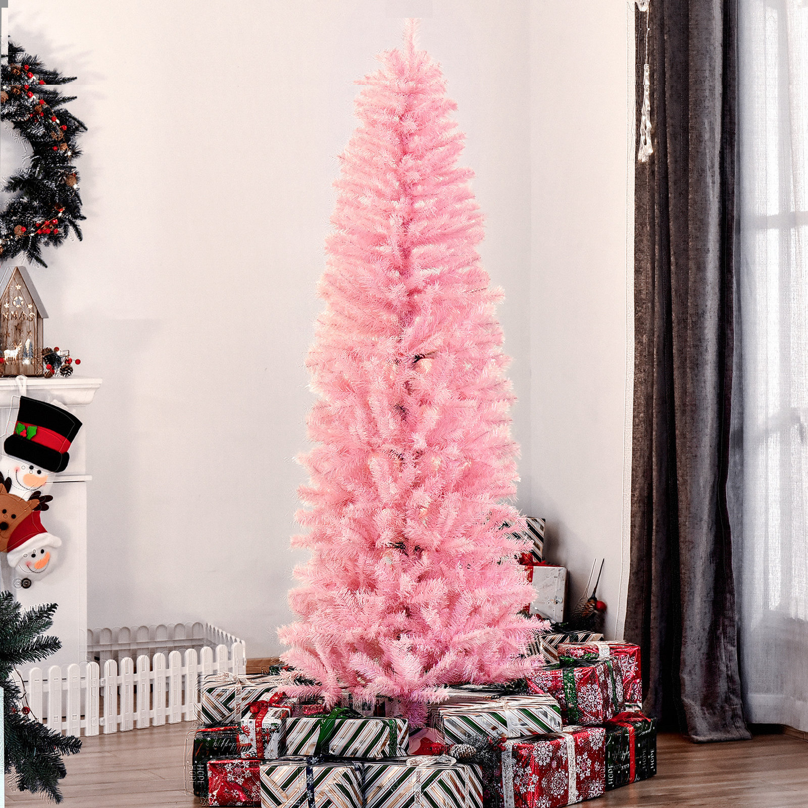 Artificial Pine Christmas Tree, 6' H
