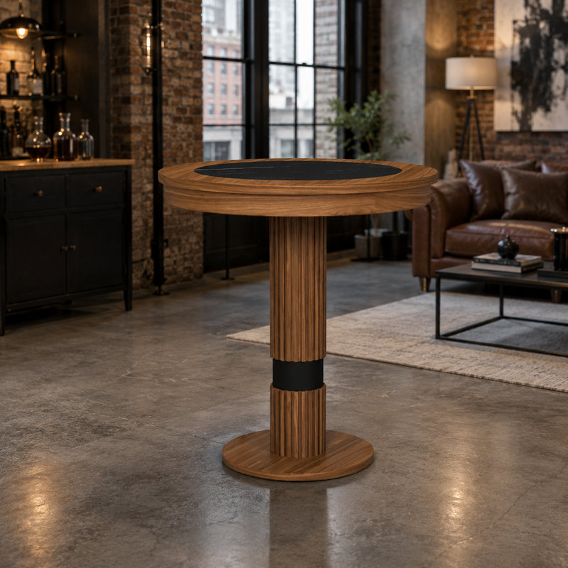 Prohibition Series 30" Pub Table By RAM Game Room, Walnut