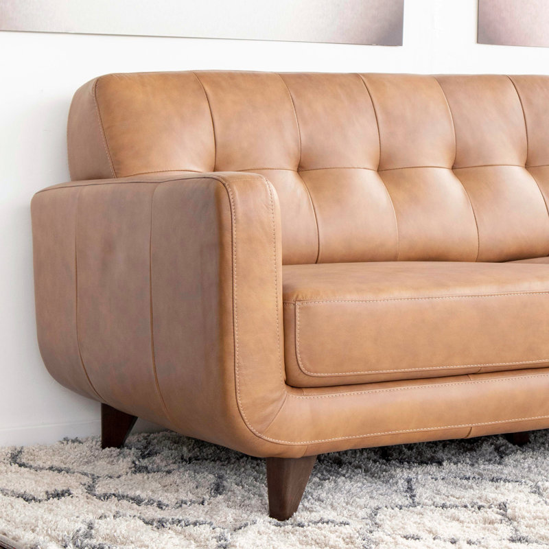 Canapé modulaire en cuir 2 pièces, Orienté à droite