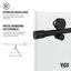 Porte de baignoire coulissante sans cadre avec verre cannelé 3/8 po Elan E 56-60 "x H 66" El-Class-79654571