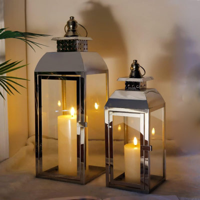 Lanterne décorative en acier inoxydable