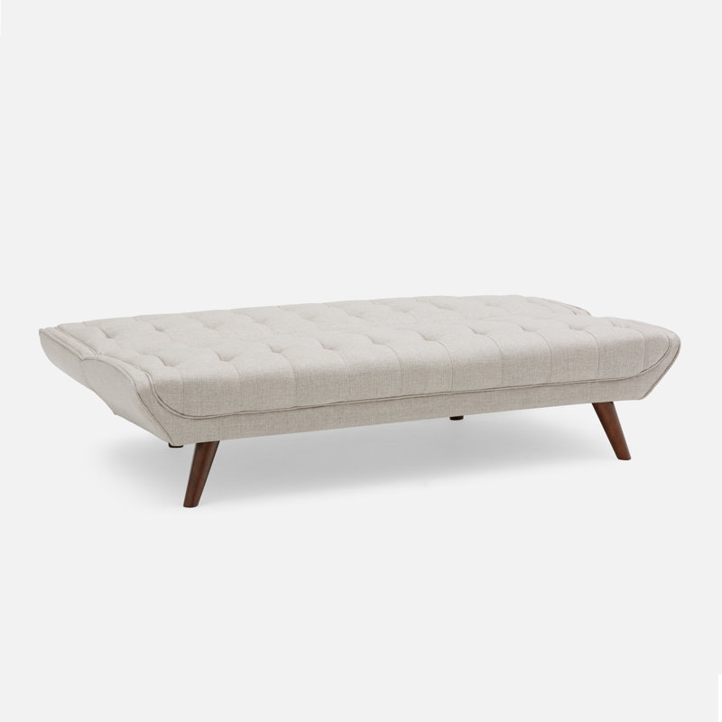 Lahr Twin 73'' Upholstered Convertible Sofa, Beige