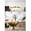 Lustre rond à DEL en laiton-738939623